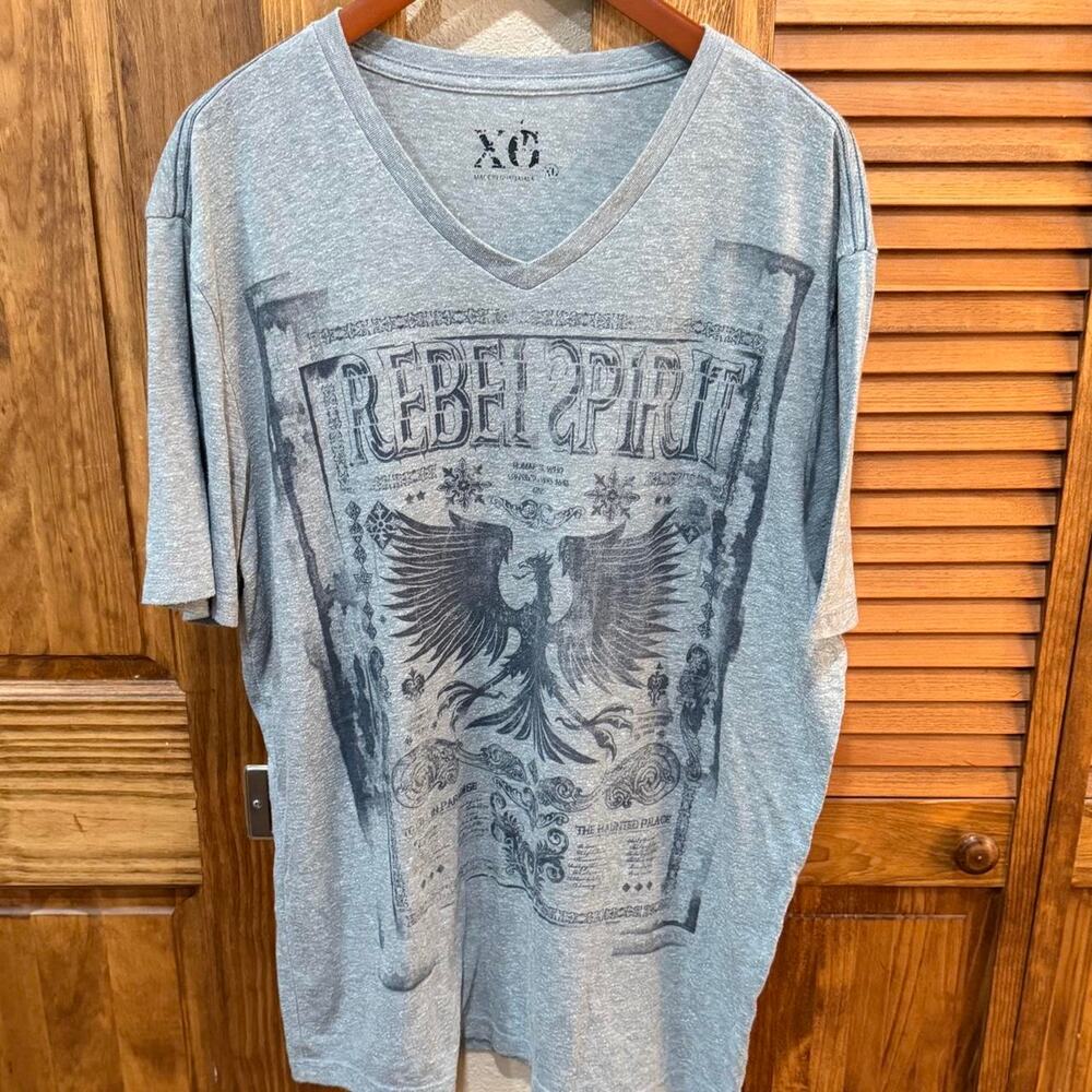 Y2k rebel spirit gray t shirt